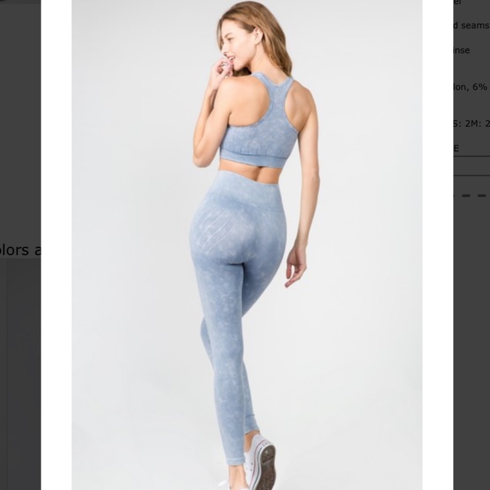 Two Piece Workout Set - Picture 2 of 6